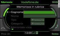 Memorizzazione di un numero telefonico nella rubrica