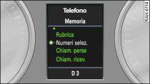 Menù Telefono