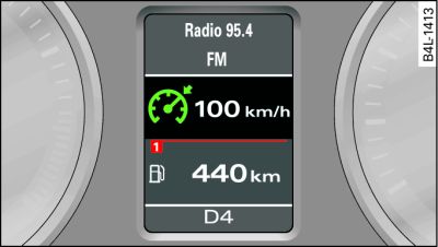 Display: velocità impostata