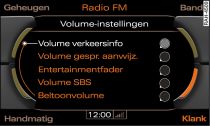 Volume-instellingen