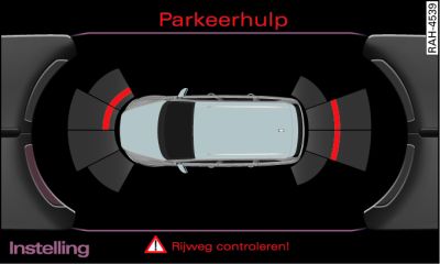 MMI-scherm: Optische afstandsweergave