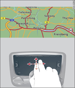 Fig. 204Desplazar el mapa