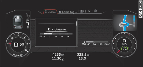 10. ábraKibővített nézet (Audi virtual cockpit)