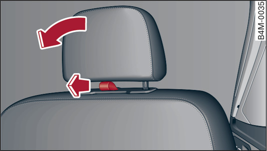 Fig. 68Terza fila di sedili: ripiegamento del poggiatesta