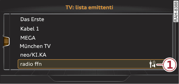 Fig. 261Lista delle emittenti TV