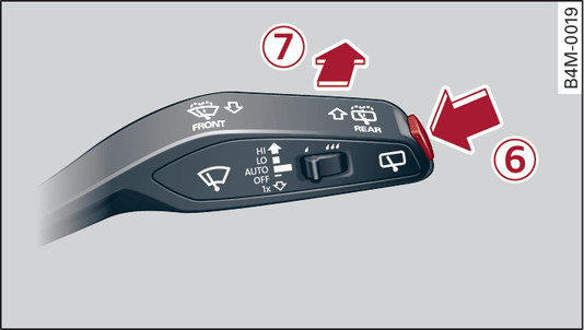 Fig. 46 Control lever for rear wiper