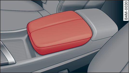 Fig. 54 Armrest (comfort version) between driver s seat and front passenger s seat