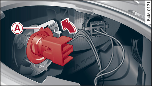 Fig. 364 Headlight: Installing bulb for all-weather light