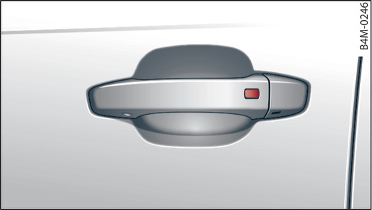 Fig. 20 Door handle: Locking the vehicle