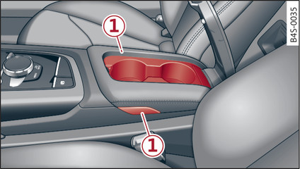 Fig. 53 Raised lid: Cup holder*