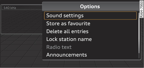 Fig. 86 Options menu open