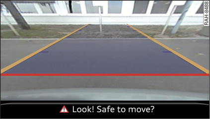 Fig. 77 Infotainment display: Aligning the vehicle