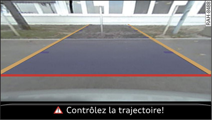 Fig. 77 Système d infodivertissement : orientation du véhicule