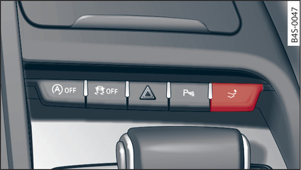 Fig. 79Console centrale: tasto dello spoiler posteriore