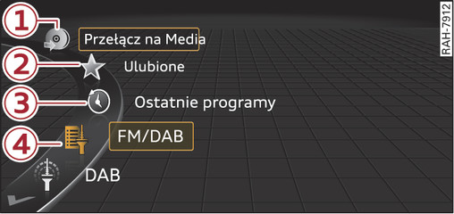 Rys. 122Przykład dla menu Radio