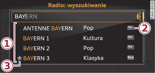 Rys. 120Pole wprowadzania i listy trafień swobodnego wyszukiwania