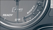 Instrument cluster: Boost display