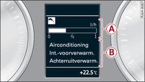 Instrumentenpaneel: Extra verbruikers