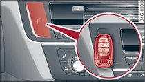 Centre console/remote control key: Starting the engine after a malfunction