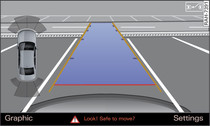 Infotainment display: Aligning the vehicle