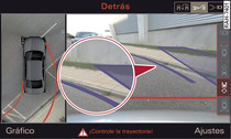 Infotainment: Contacto de la curva azul con el bordillo