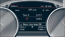 Écran : chronomètre (laptimer)