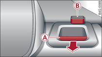 Backrest: Release lever