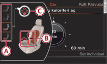 Bilgilendirici sistem: Koltuk ayarları