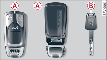 Fig. 21 Keys supplied with the vehicle