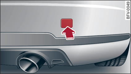 Fig. 251 Rear bumper: Cover cap