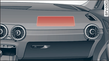 Fig. 207 Front passenger s airbag in dashboard