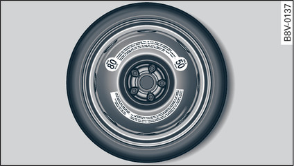 Fig. 246 Roue d urgence (exemple)