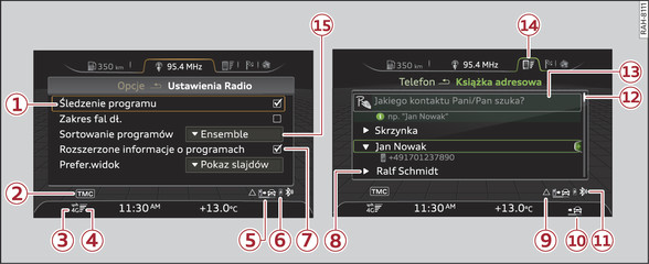 Rys. 128Menu i symbole