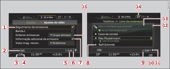 Fig. 128Menus e símbolos