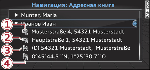 Илл. 148 Возможные контакты адресной книги