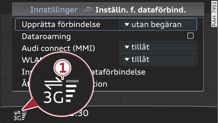 Bild 145 Konfigurera en dataförbindelse