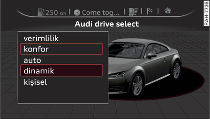 Şek. 104Bilgilendirici sistem: Drive select