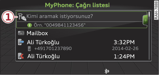 Şek. 124MMI touch aktifken gösterge