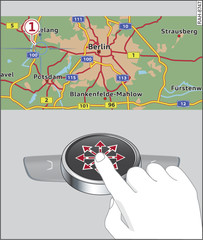 Fig. 123 Moving the crosshairs