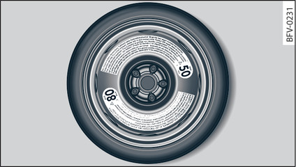 Fig. 237 Roue d urgence (exemple)