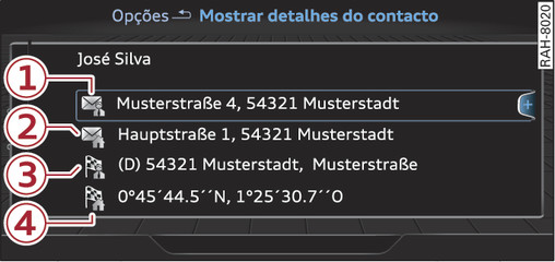 Fig. 146Possíveis contactos do livro de endereços