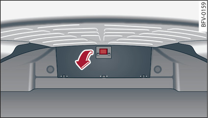 Abb. 61 Gepäckraum: Deckel