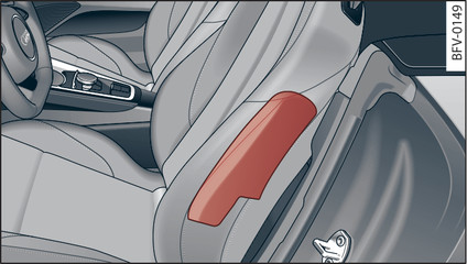 Fig. 205 Location of side airbag in driver s seat