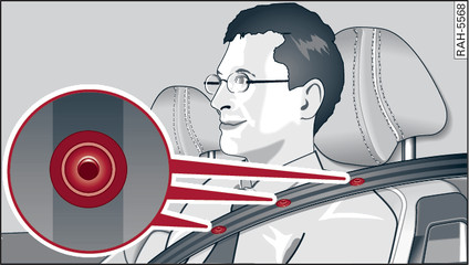 Fig. 149 Seat belt microphone