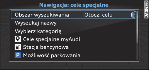 Rys. 155Wprowadzanie celu specjalnego